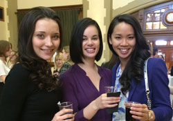 From left: Alina Leasenco, Kathleen Buskell, Kristen Au
