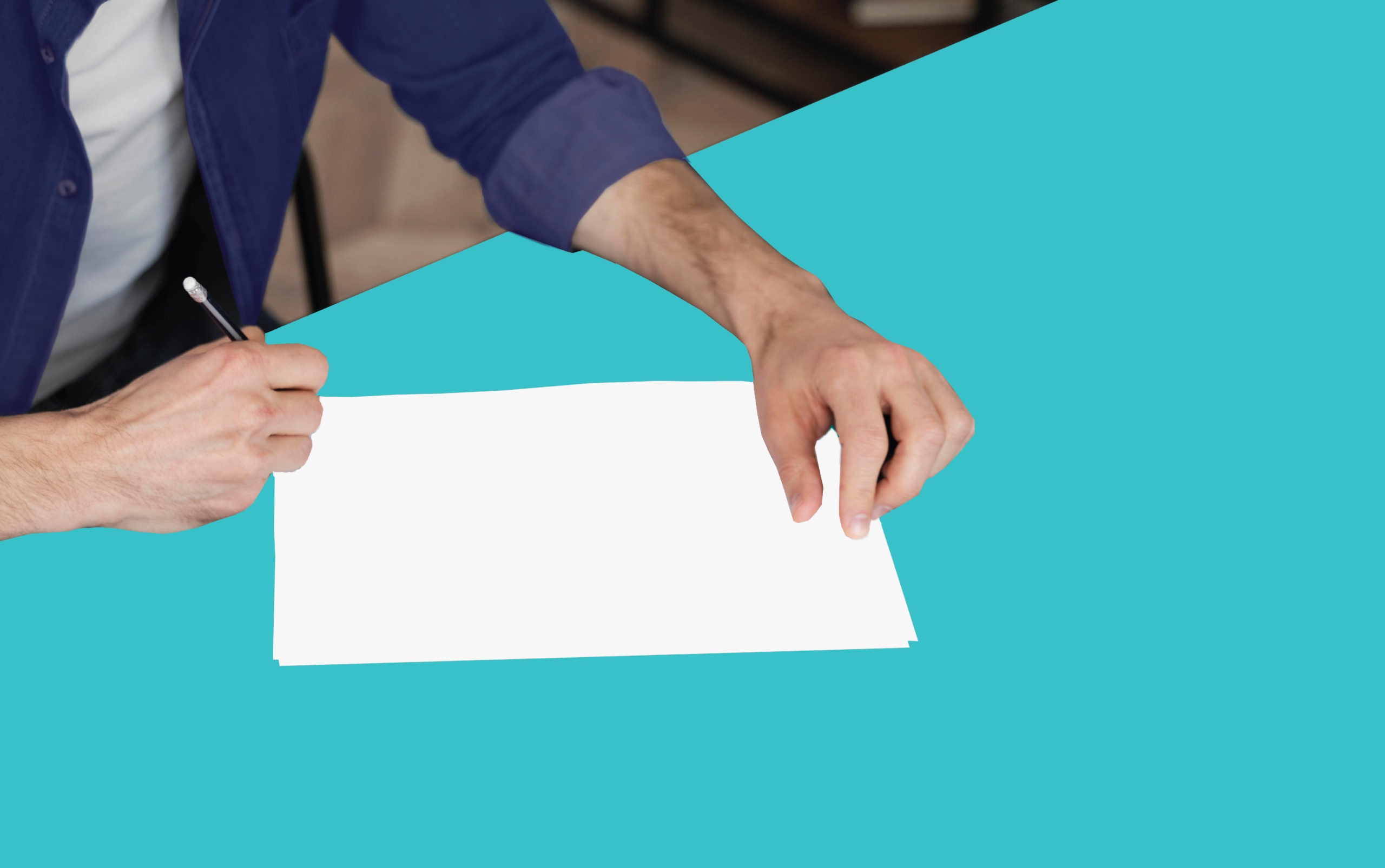 Person Writing on Paper