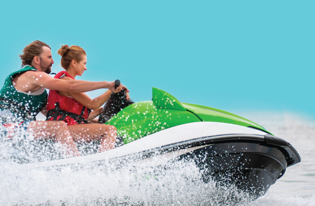 Couple on Small Watercraft